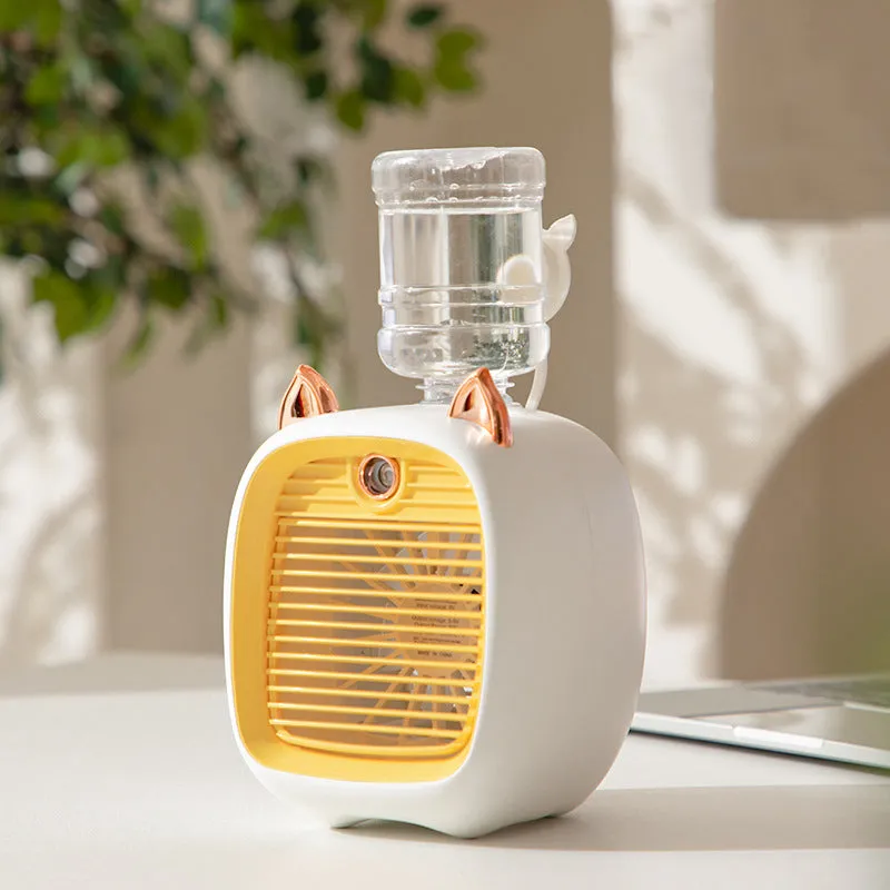 Portable mini humidifier fan - quiet &amp; energy saving