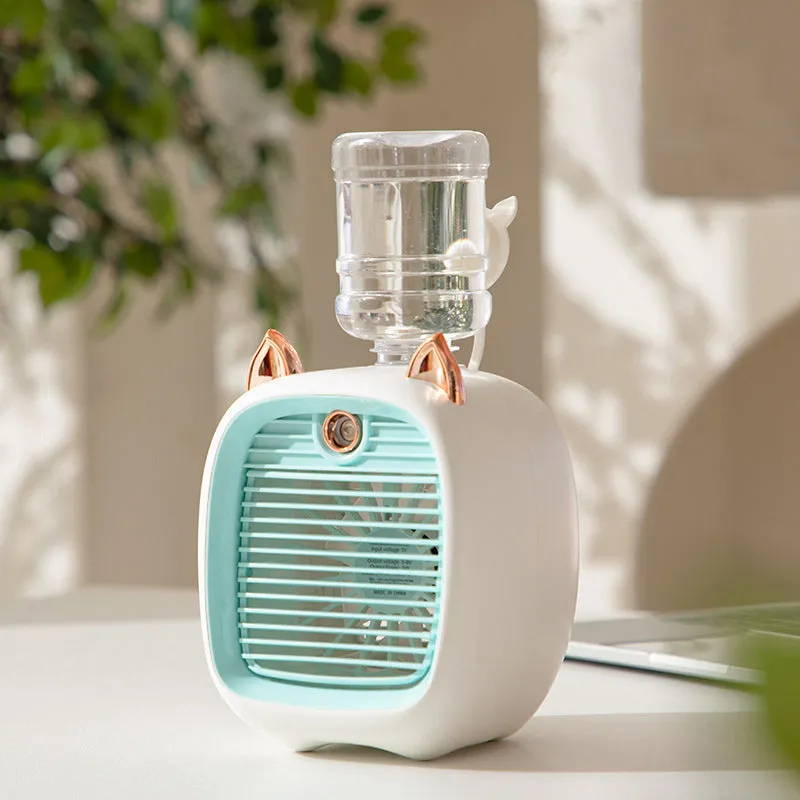 Portable mini humidifier fan - quiet &amp; energy saving