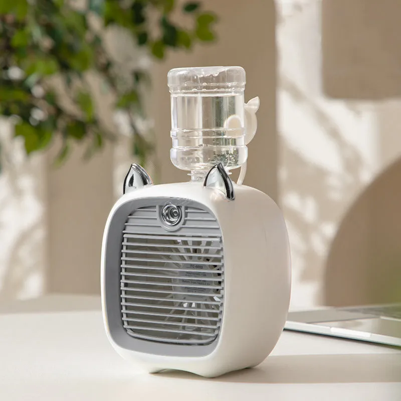 Portable mini humidifier fan - quiet &amp; energy saving