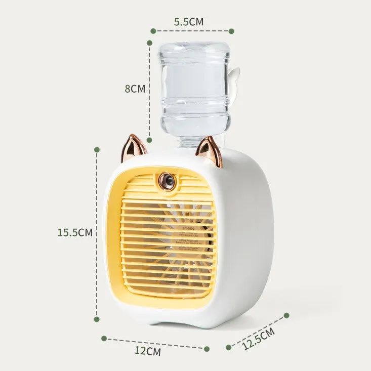 Portable mini humidifier fan - quiet &amp; energy saving