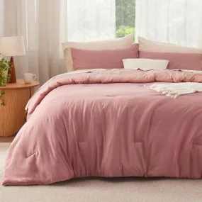 Prewashed Plain Comforter Set