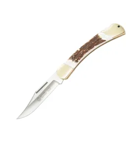 Prince Staghorn Handle Lockback Folder