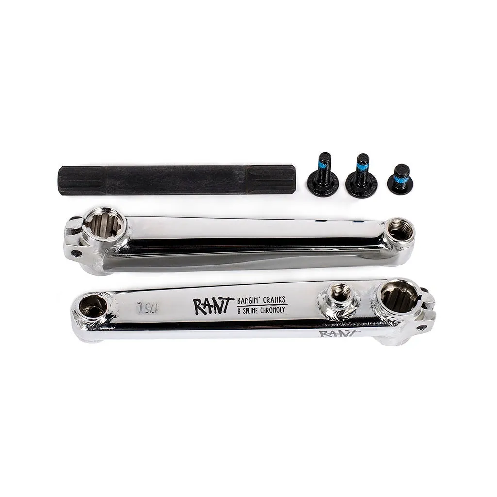 Rant BMX Bangin' 8 Cranks 165mm - Chrome