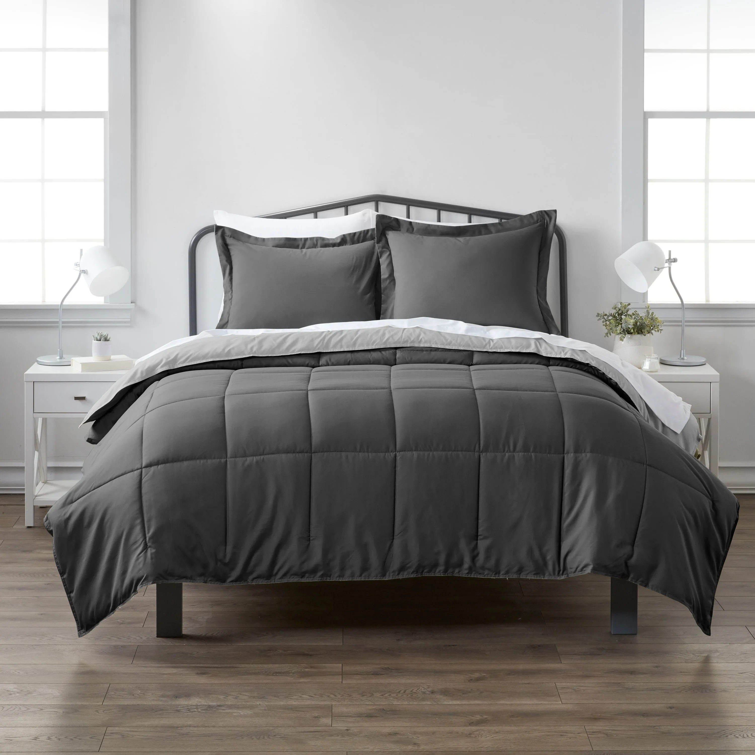 Reversible Down-Alternative Comforter Set