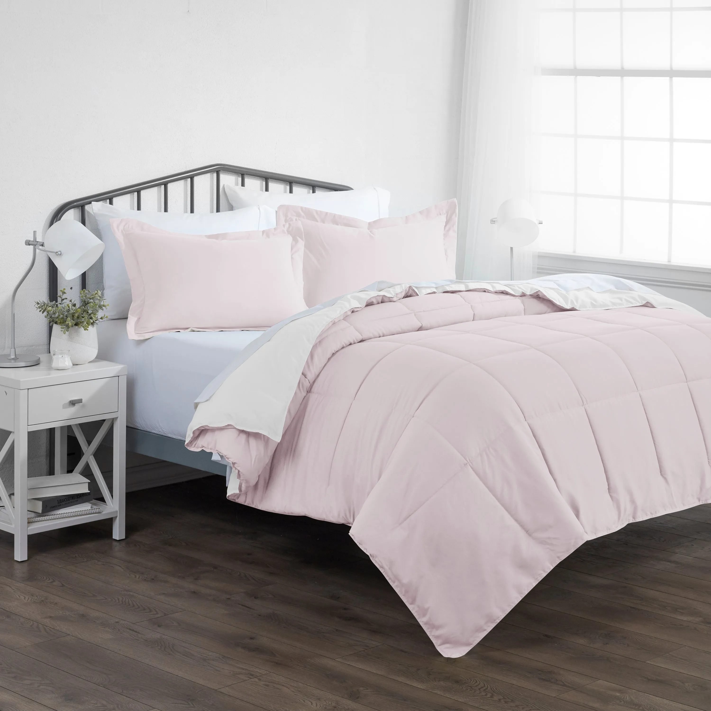 Reversible Down-Alternative Comforter Set