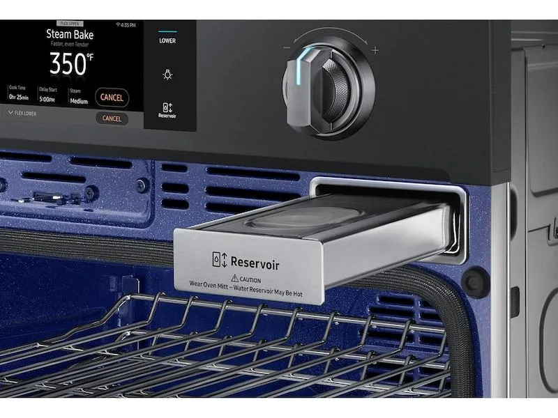 Samsung 30" Smart Single Wall Oven with Flex Duo™ in Black Stainless Steel