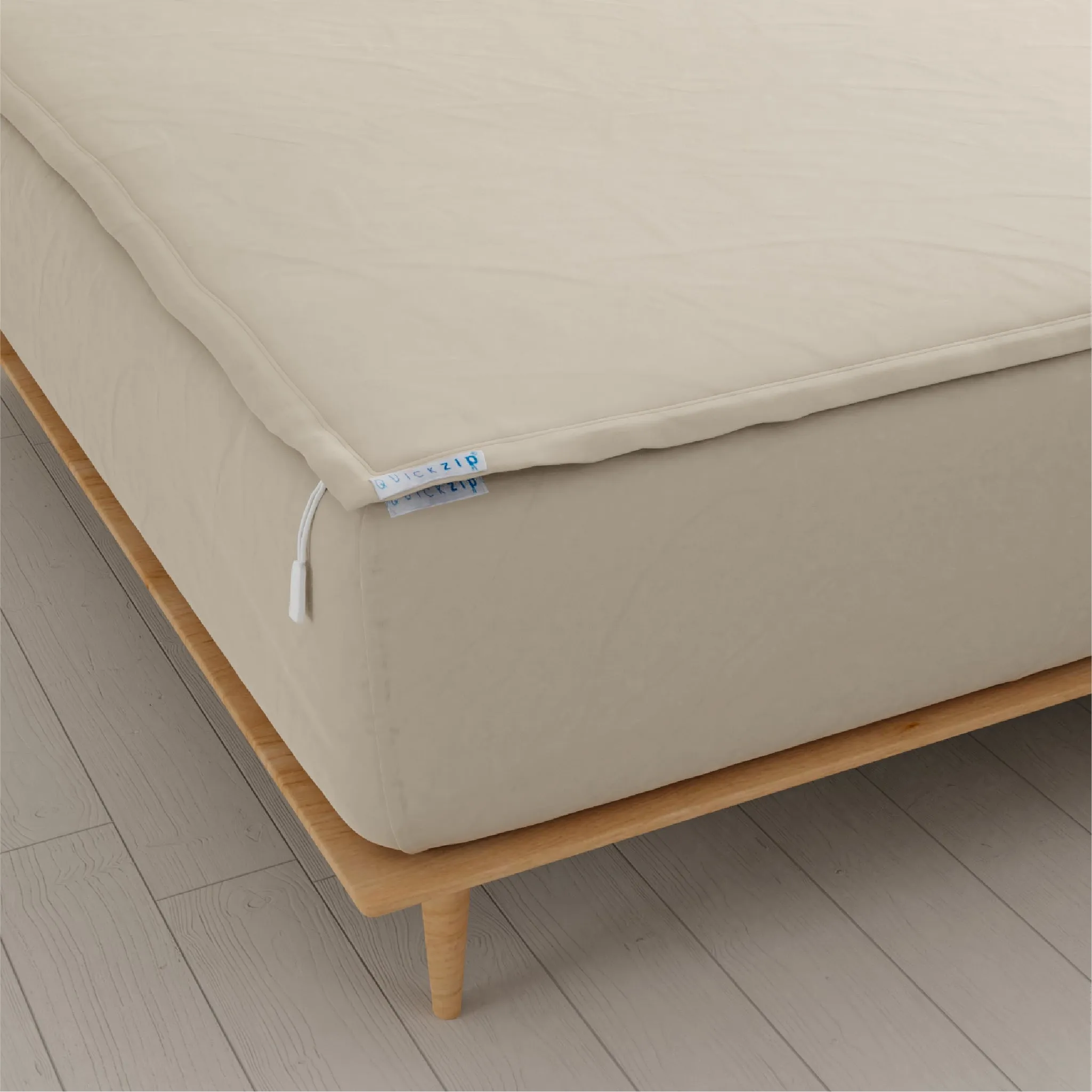 Sateen Fitted Sheet (Base   Zip Sheet ) - Twin