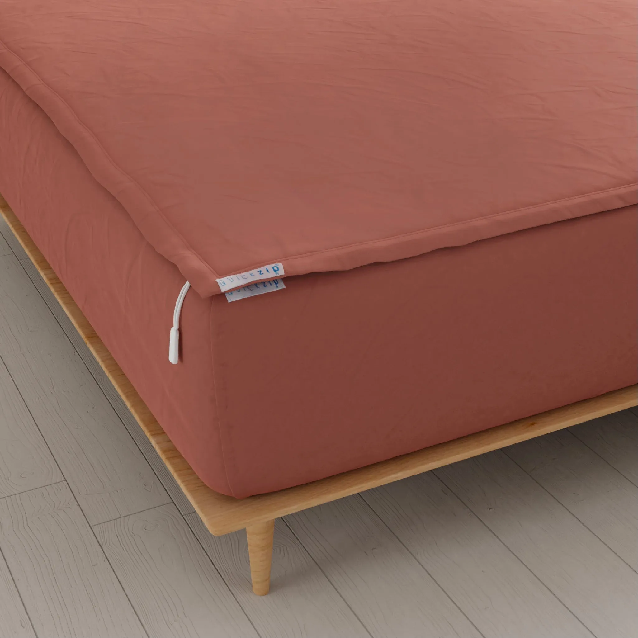 Sateen Fitted Sheet (Base   Zip Sheet ) - Twin