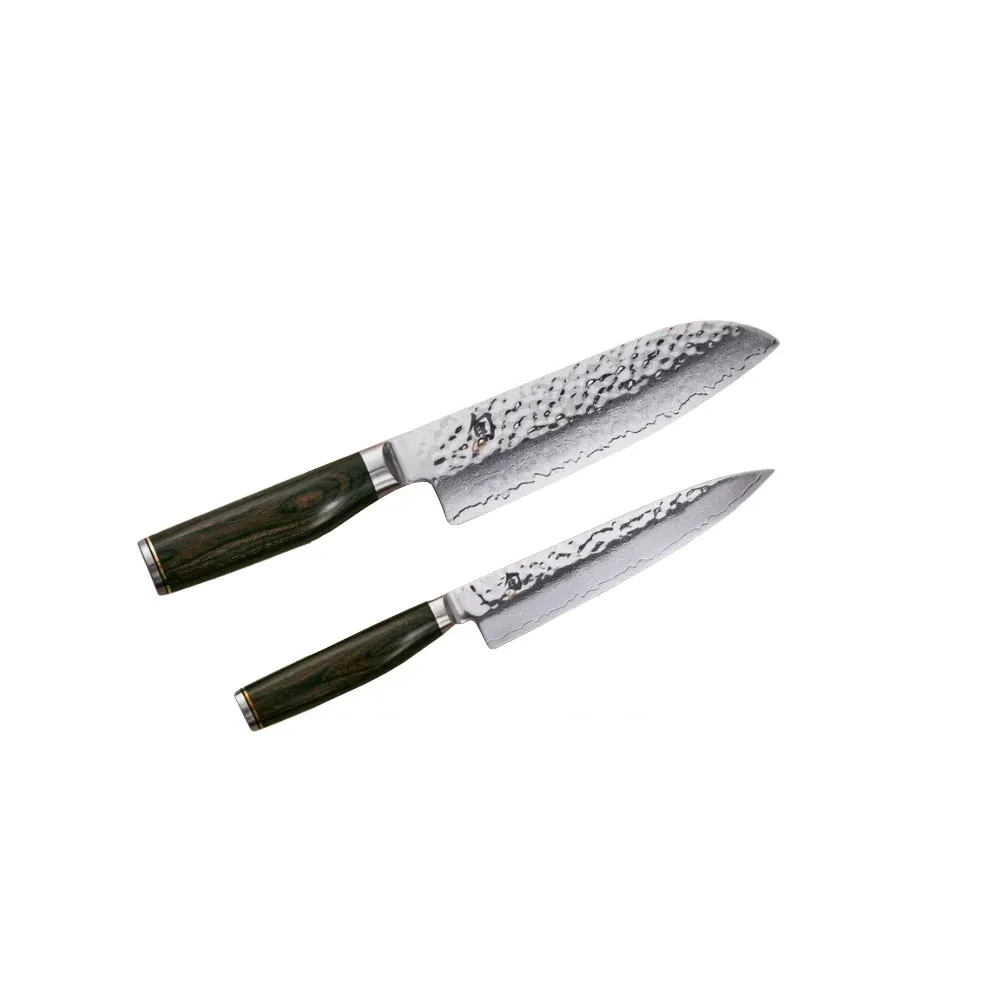 SHUN Premier Santoku Utility Set 2 Piece