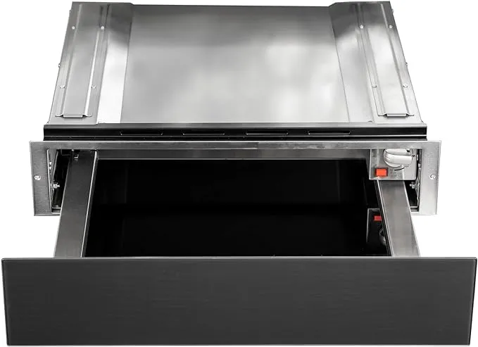 SIA Push Push Warming Drawer in Gunmetal Grey, 2 functions BIPWD14GM