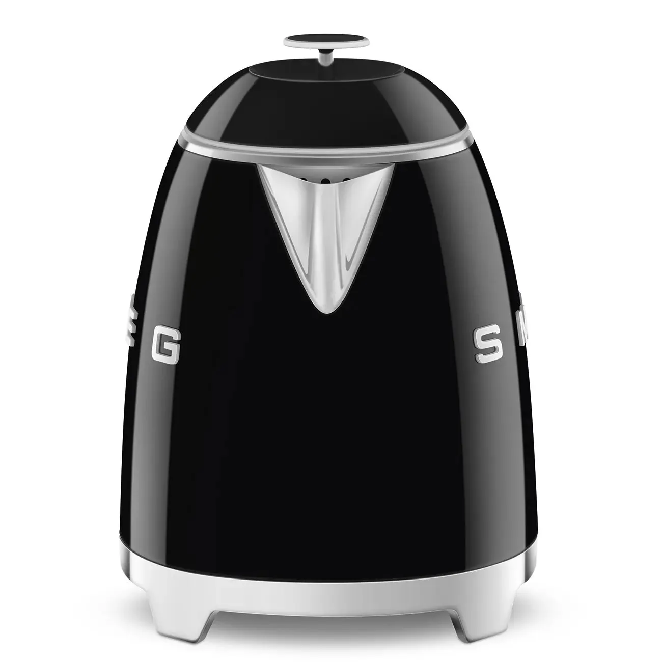 Smeg KLF05BLUK 0.8L Mini Kettle Black, Retro 50's Style, Anti-Slip Base, Auto Shut Off, 1400W