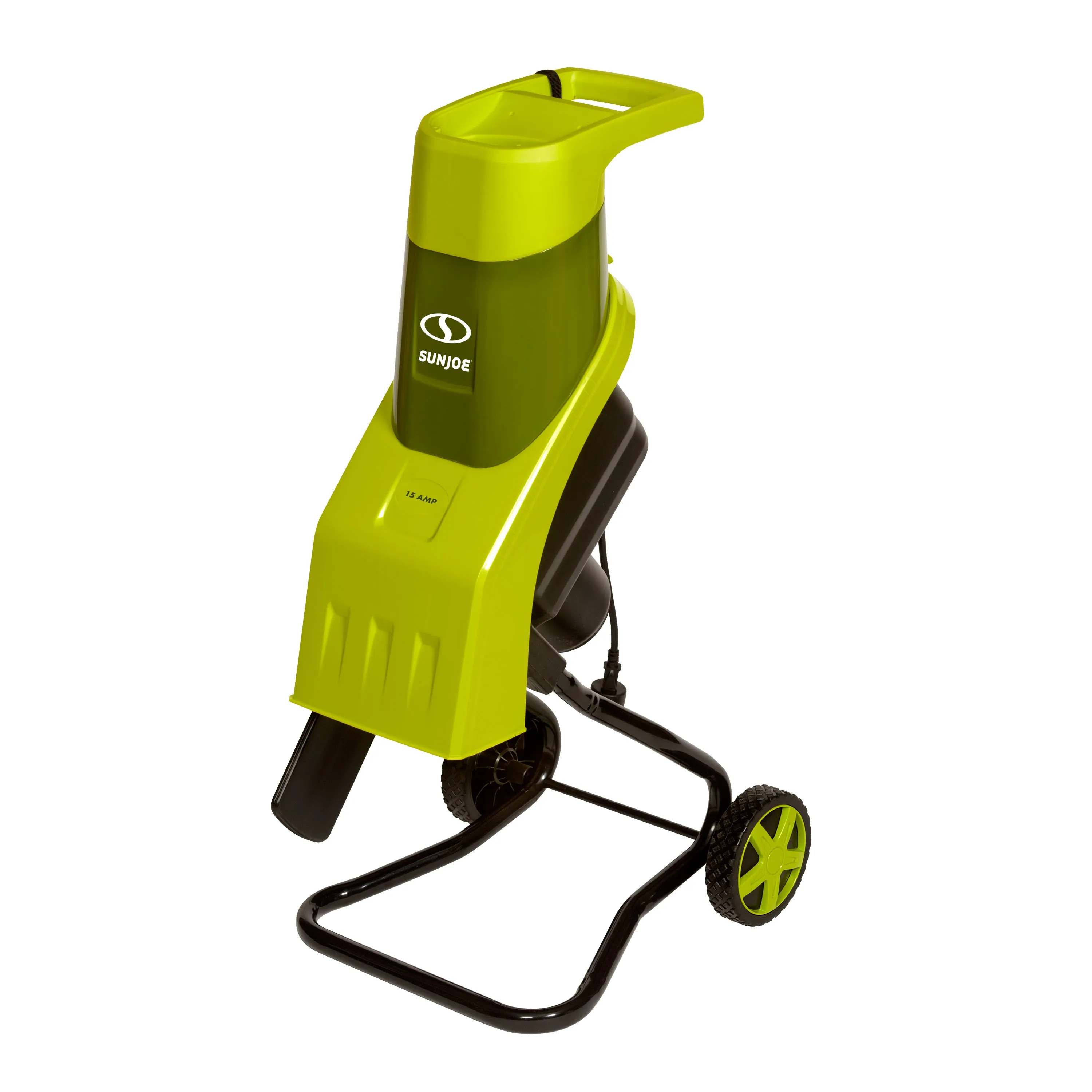 Sun Joe CJ602E Electric Wood Chipper | 17:1 Reduction | 15-Amp | 1.57-inch Max Cutting Diameter