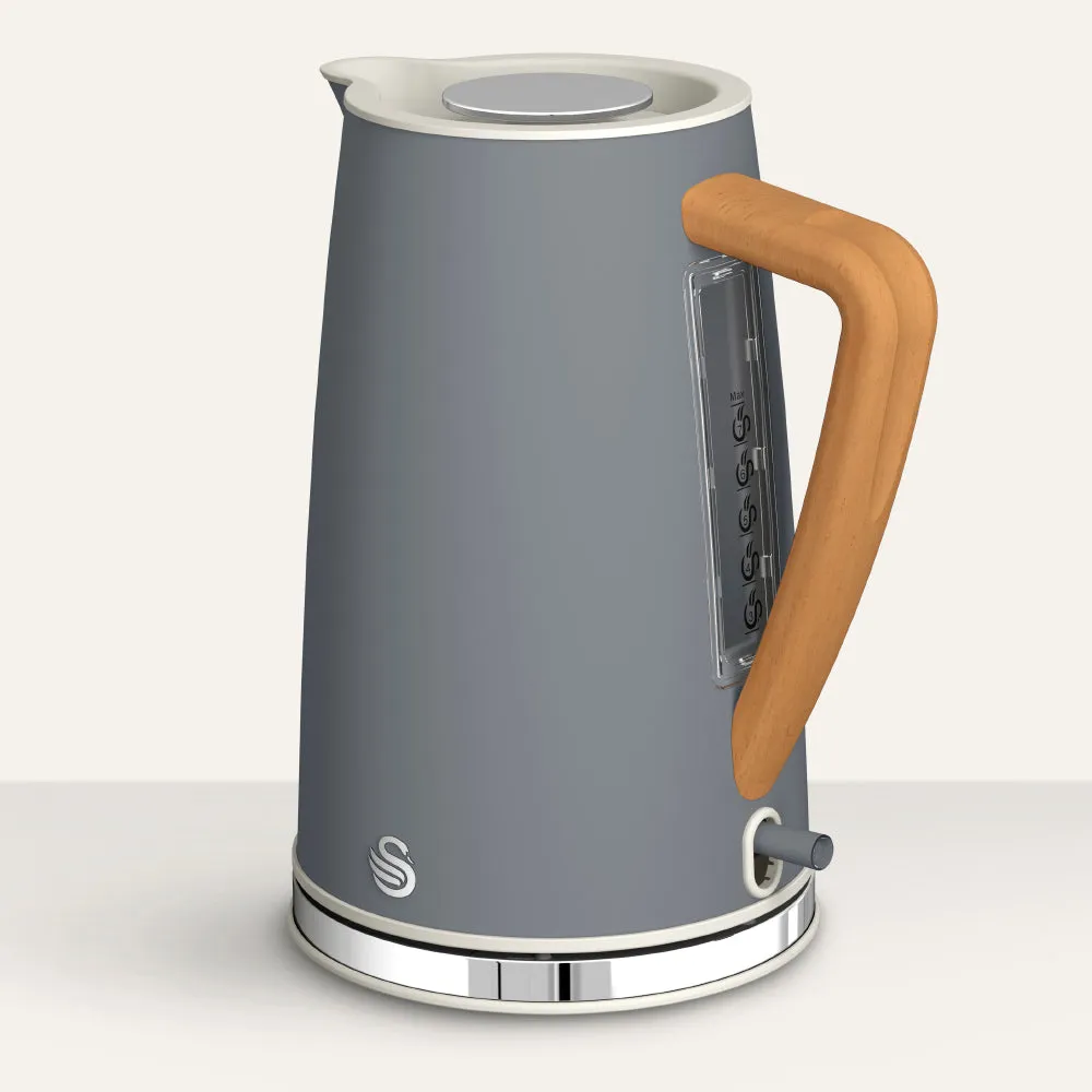 Swan Nordic Cordless Kettle 1.7L  - Grey