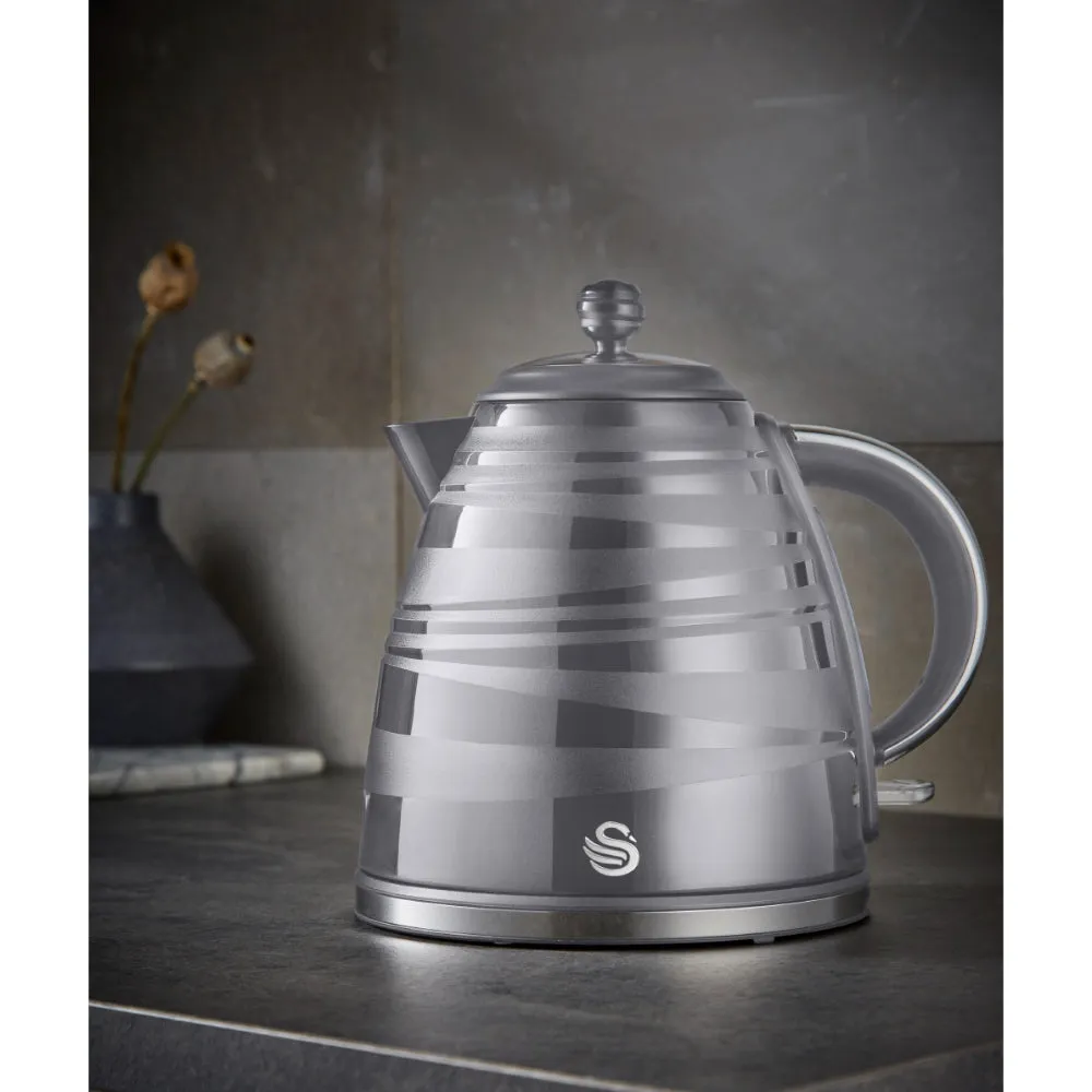 Swan Symphone Jug Kettle 1.7L  - Grey