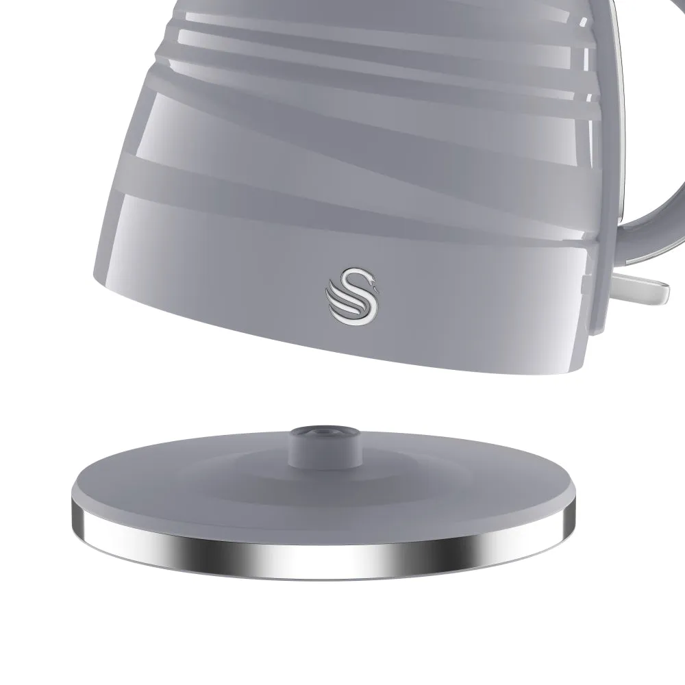 Swan Symphone Jug Kettle 1.7L  - Grey