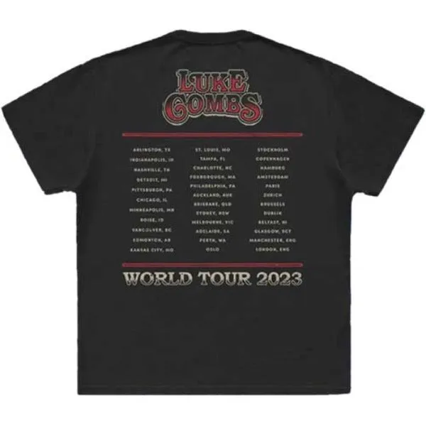 T Shirt - Luke Combs Tour Guitar