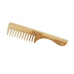 TEK Wide Tooth Wooden Comb with Handle