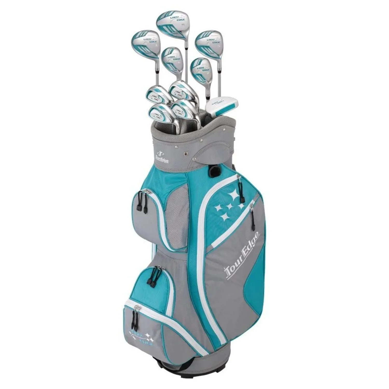 Tour Edge 2020 Lady Edge Full Set Turquoise Grey White Petite