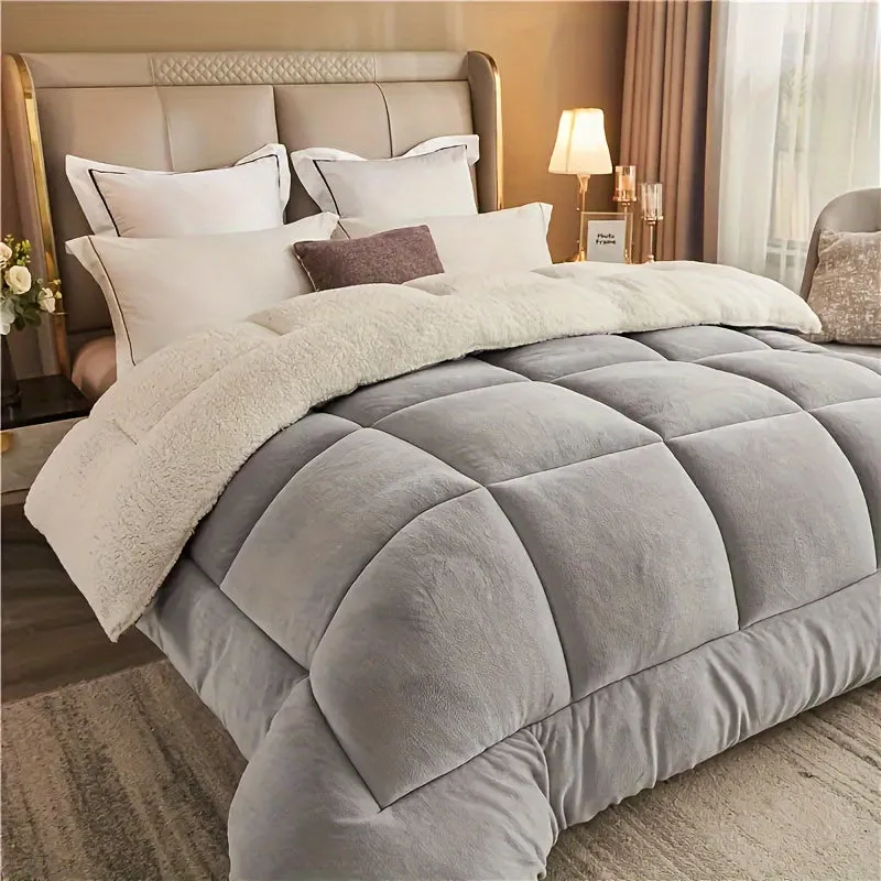 Ultra Soft Quilted Comforter - All-Season, Reversible, Machine Washable Duvet for Year-Round Comfort"