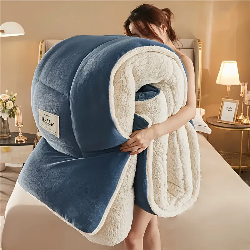 Ultra Soft Quilted Comforter - All-Season, Reversible, Machine Washable Duvet for Year-Round Comfort"