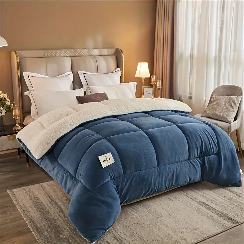 Ultra Soft Quilted Comforter - All-Season, Reversible, Machine Washable Duvet for Year-Round Comfort"