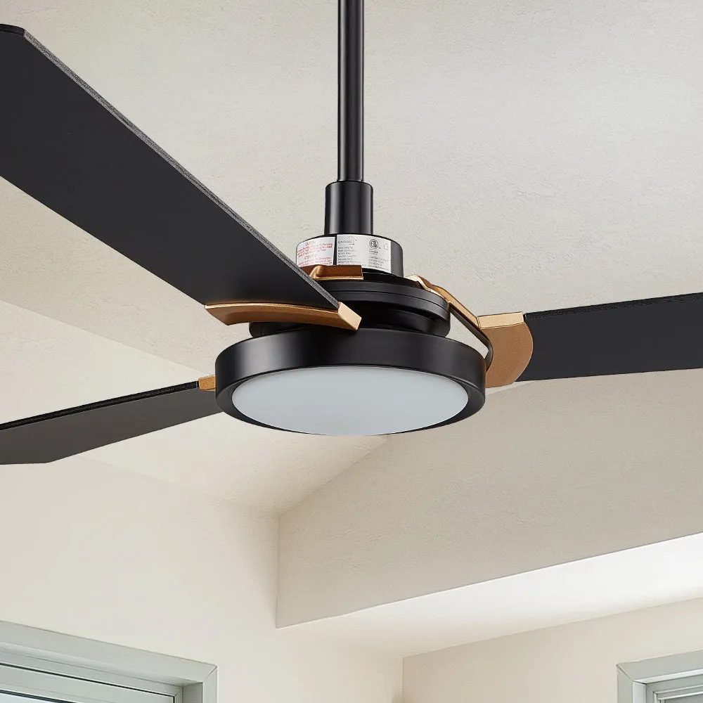 Viter Outdoor Smart Ceiling Fan with Dimmable LED Light and Remote 56"