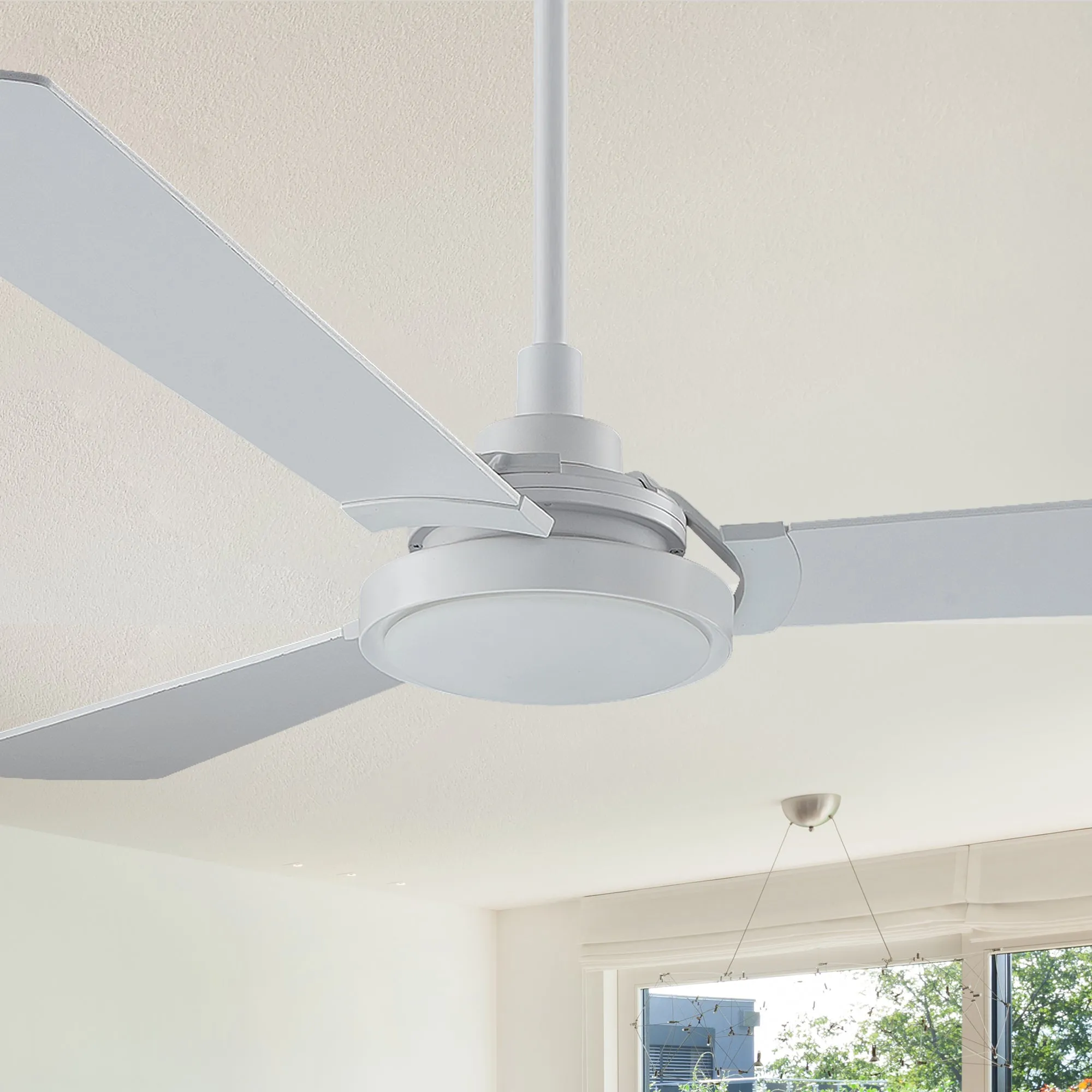 Viter Outdoor Smart Ceiling Fan with Dimmable LED Light and Remote 56"