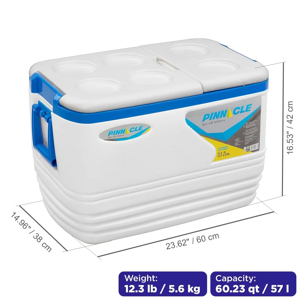 Voyager Ice Chests Outdoor Set | 36 qt & 60 qt | Camping Ice Coolers | CLEARANCE