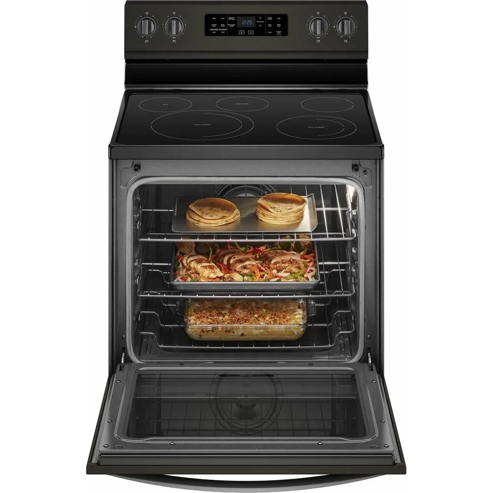 Whirlpool 30-inch Freestanding Electric Range with Frozen Bake™ Technology YWFE775H0HV