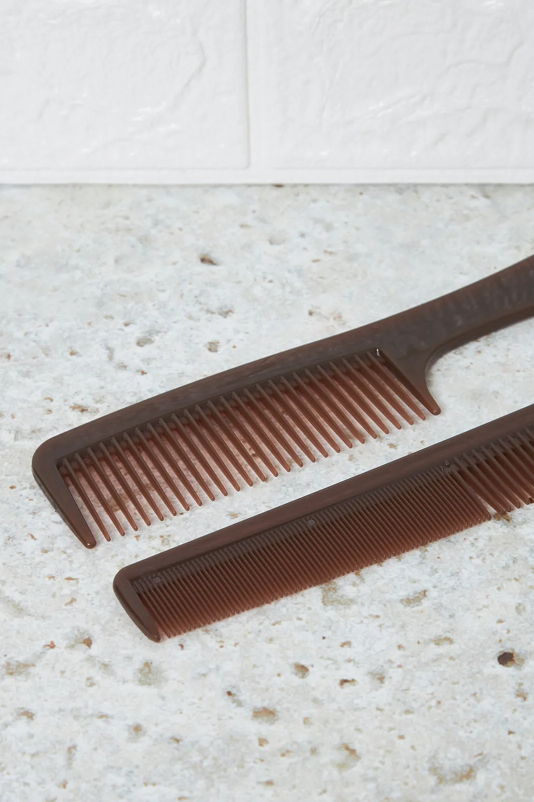 Women Brown Solid Hair Comb Set (2 Piece)